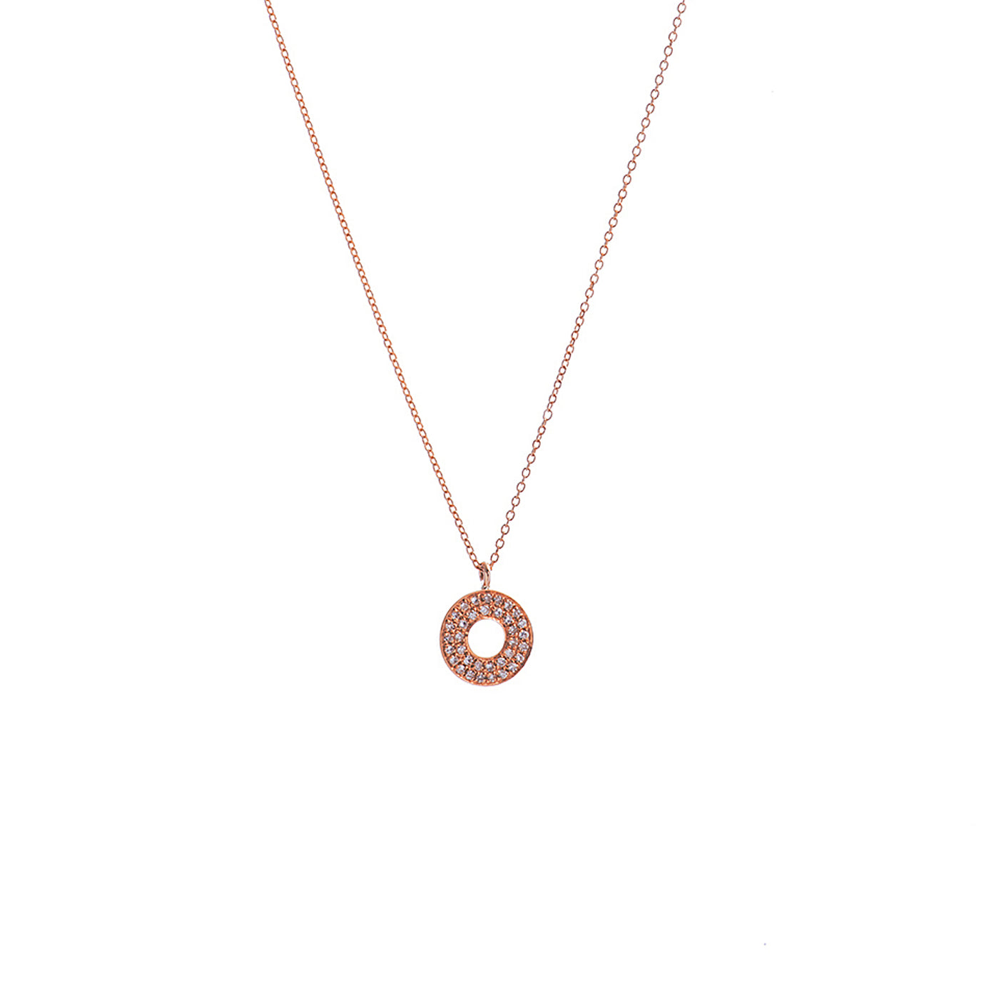 Diamond Circle Necklace