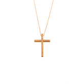 Gold and Diamond Cross Necklace