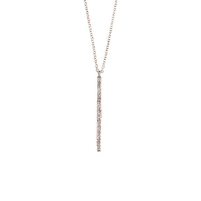 Gold and Diamond necklace. Diamond line necklace. Yellow gold necklace. Χρυσό κολιέ. Κολιέ με διαμάντια. Γραμμή με διαμάντια.