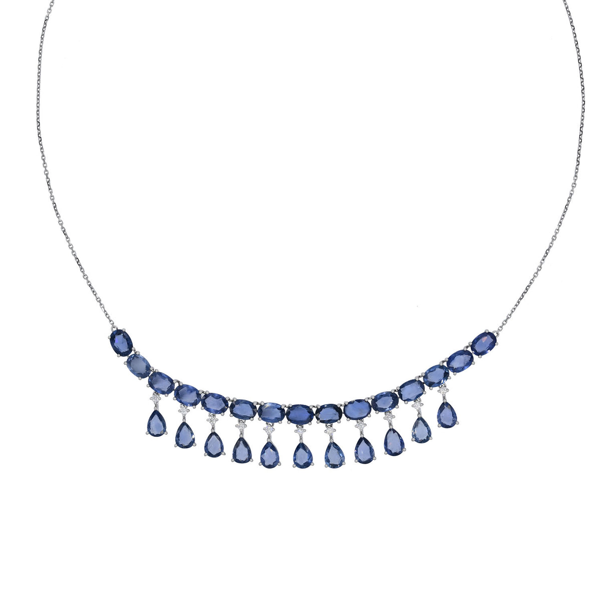 Royal Blue Sapphire Necklace