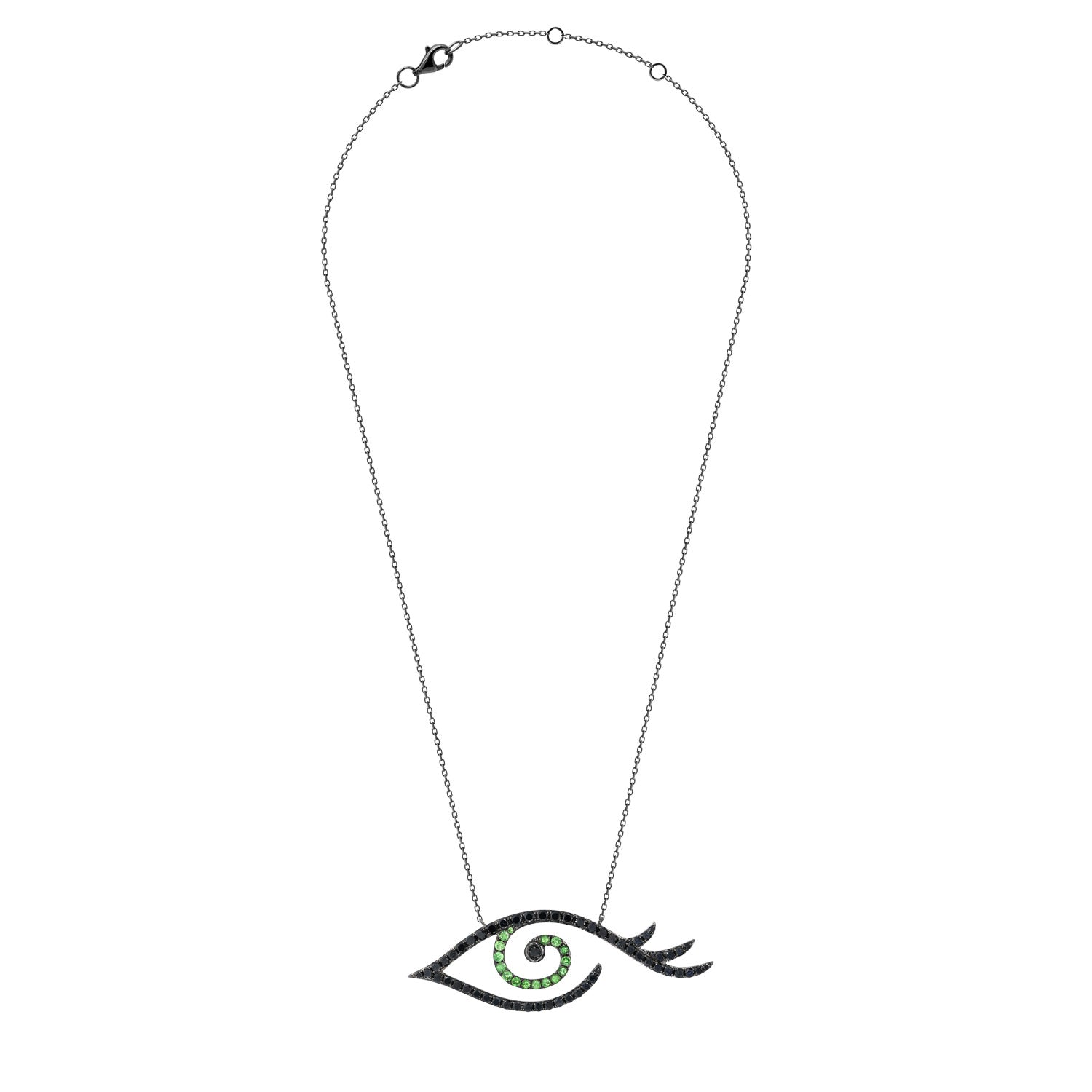 Large Eye Tattoo Necklace