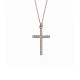 Diamond Cross. Gold and diamond cross. Cross for christening. Cross for baptism. Fine jewellery. Anatol jewellery. Χρυσά κοσμήματα. Κοσμήματα Κηφισιά. Σταυρός χρυσός. Σταυρός με διαμάντια. Βαφτιστικός σταυρός. Σταυρός για βάφτιση.  Σταυρός με μπριγιάν. 