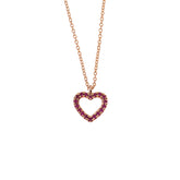 Ruby Heart Necklace