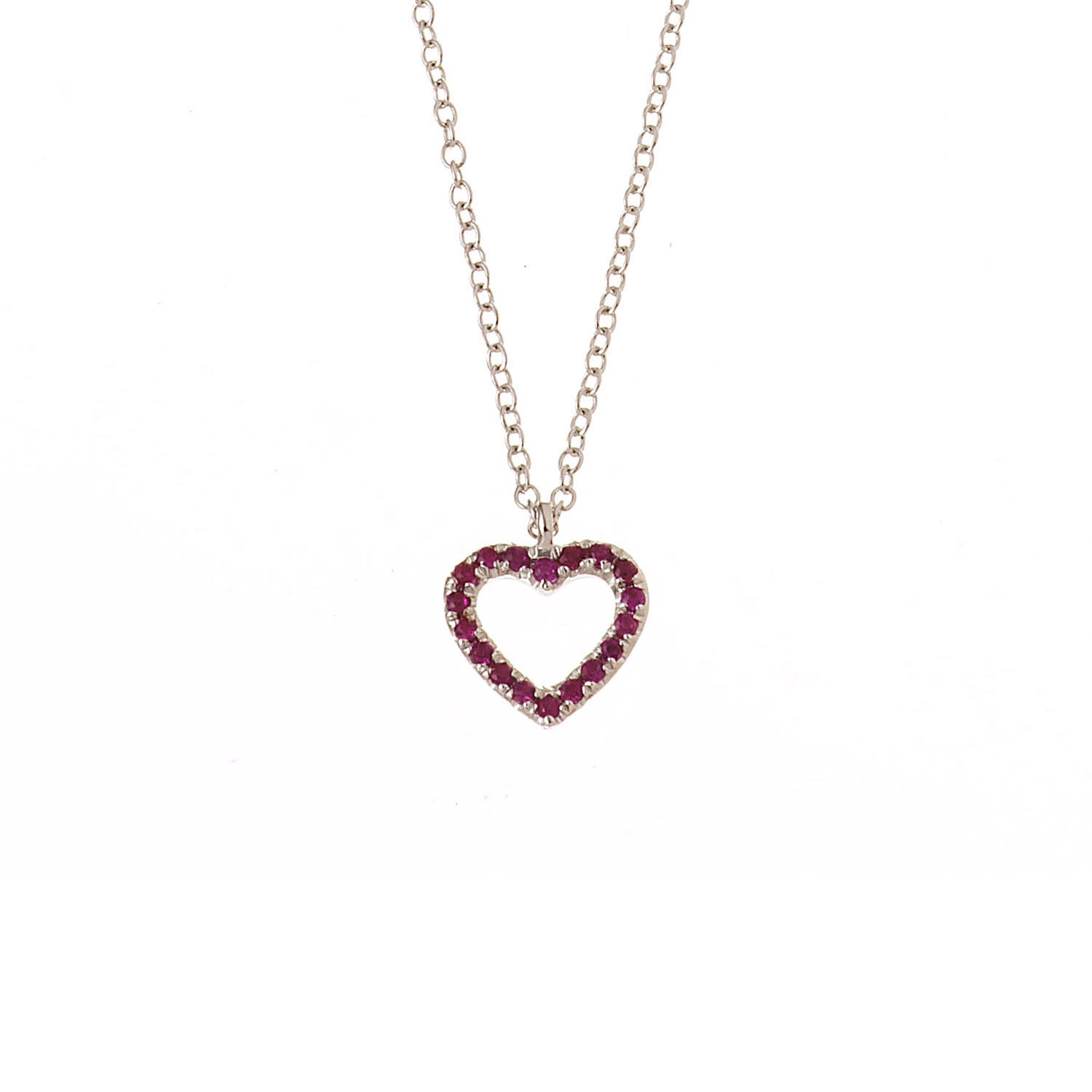 Ruby Heart Necklace