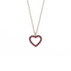 Ruby Heart Necklace