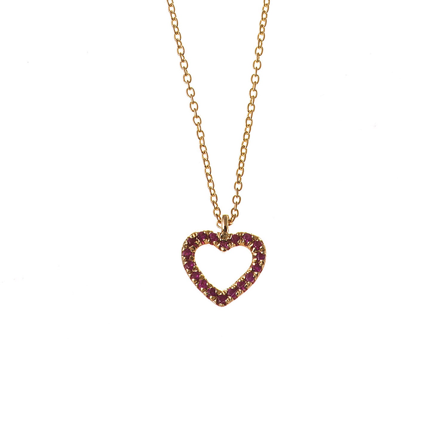 Ruby Heart Necklace