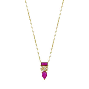 Pebble Ruby Necklace