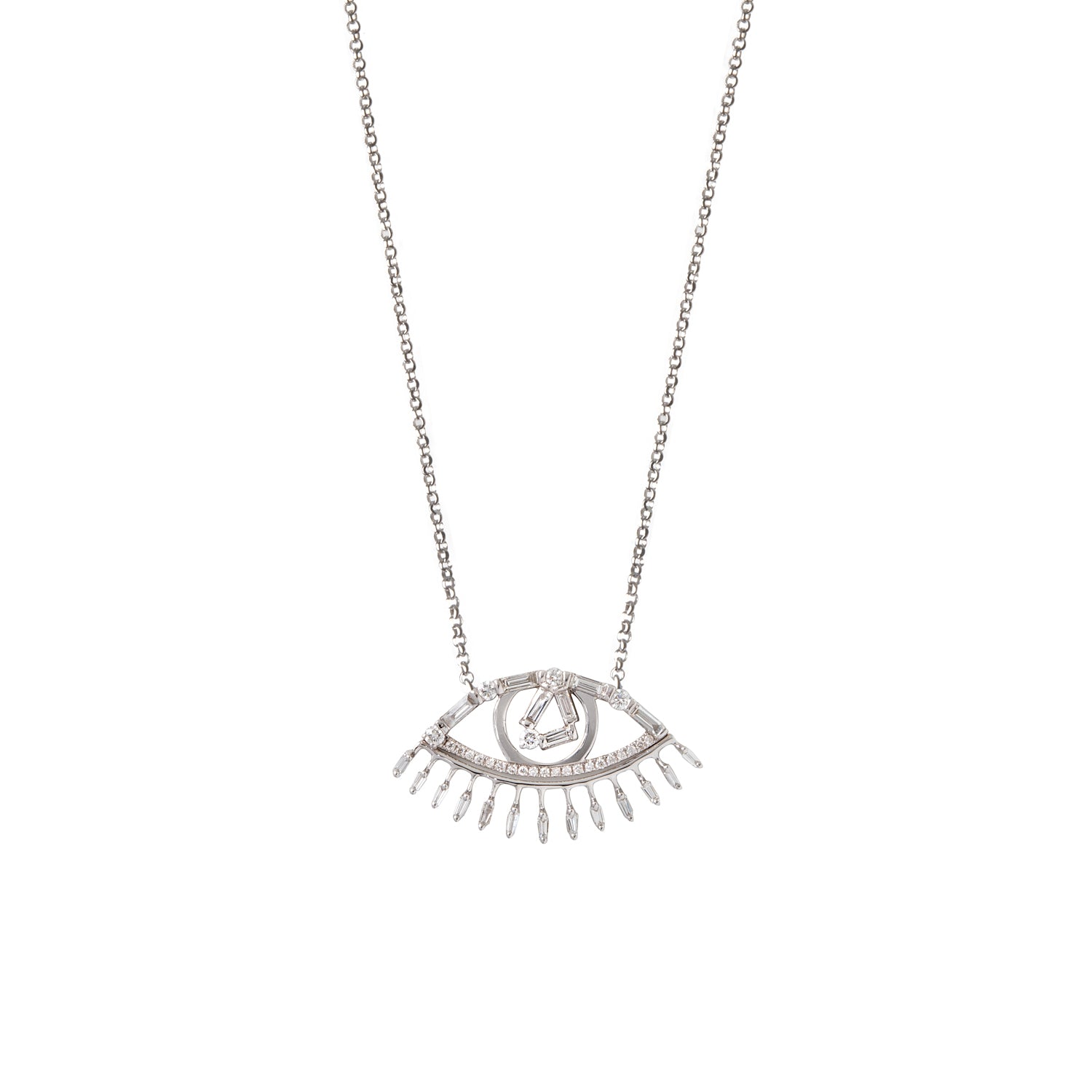 Diamond Evil Eye Necklace