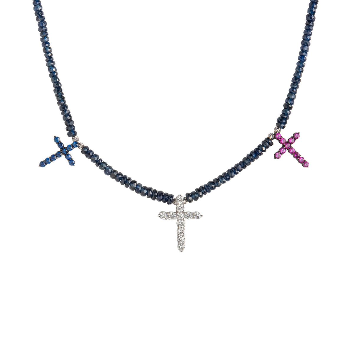 Triple Cross Imbue Necklace