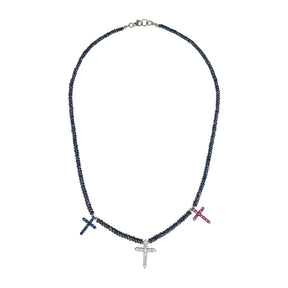 Triple Cross Imbue Necklace