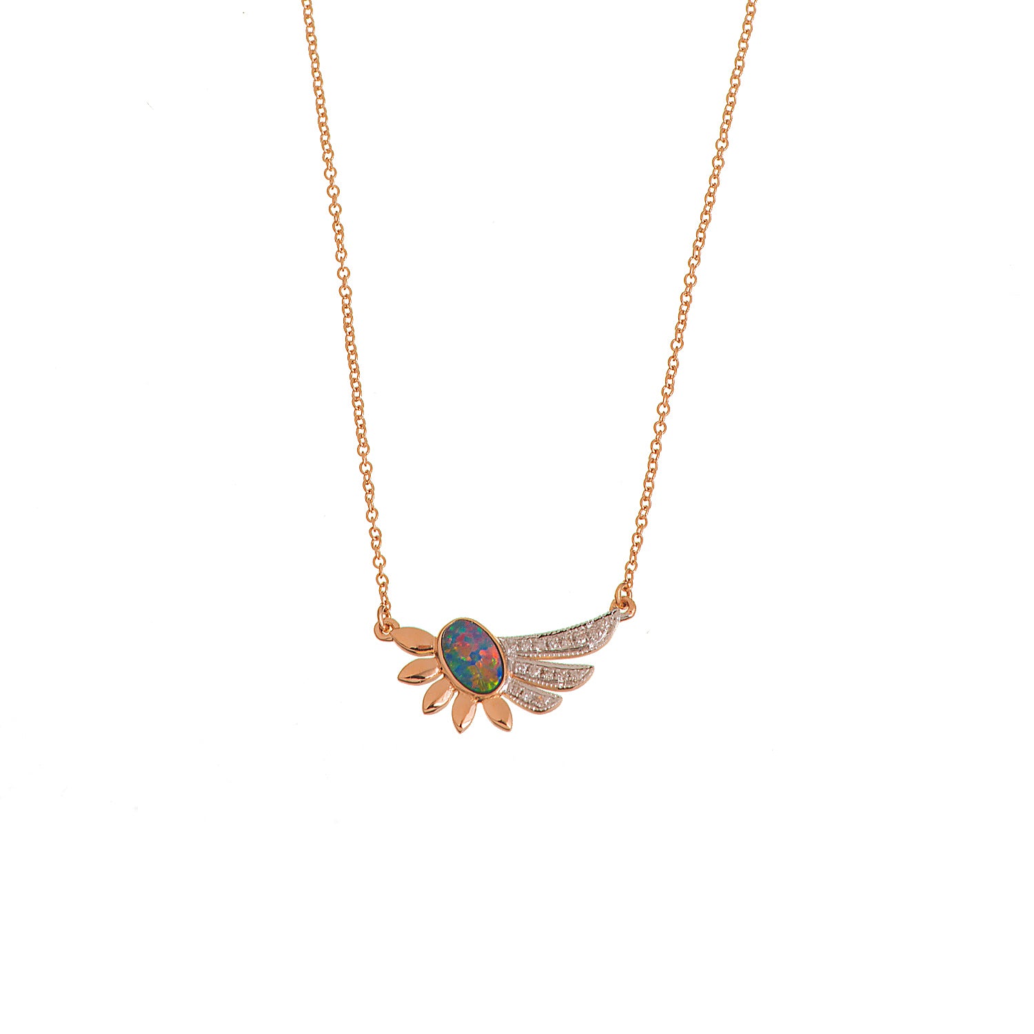 Angel Wing Diamond Necklace