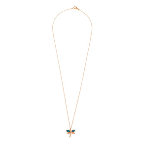 Diamond butterfly necklace. Opal butterfly necklace. Κολιέ πεταλούδα