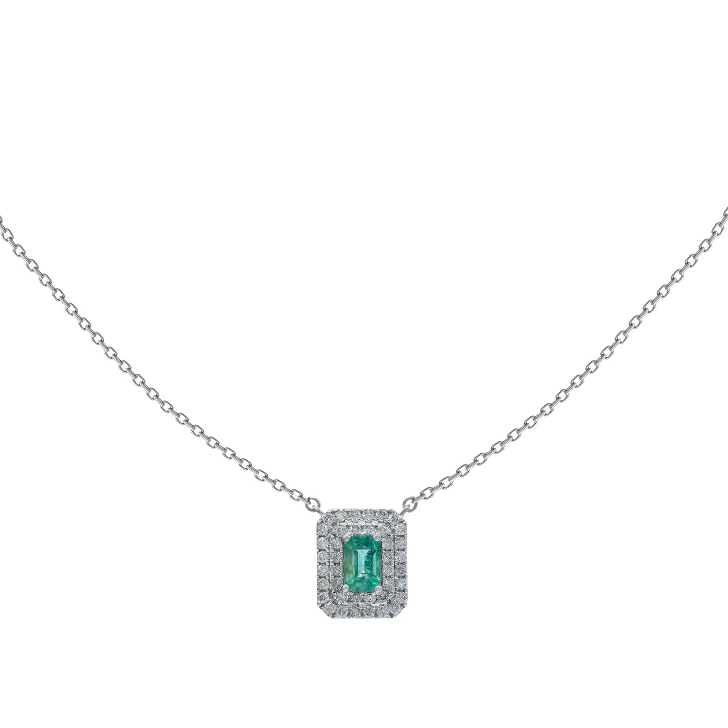 Emerald Necklace. Diamond and emerald necklace. Green stone necklace. Emerald necklace for gift. Rare emerald stone necklace. Diamond jewellery. Anatol jewellery. Κοσμήματα Ανατόλ. Χρυσά κοσμήματα. Κολιέ με σμαράγδι. Κολιέ με σμαράγδι και διαμάντια. Κοσμήματα Κηφισιά.