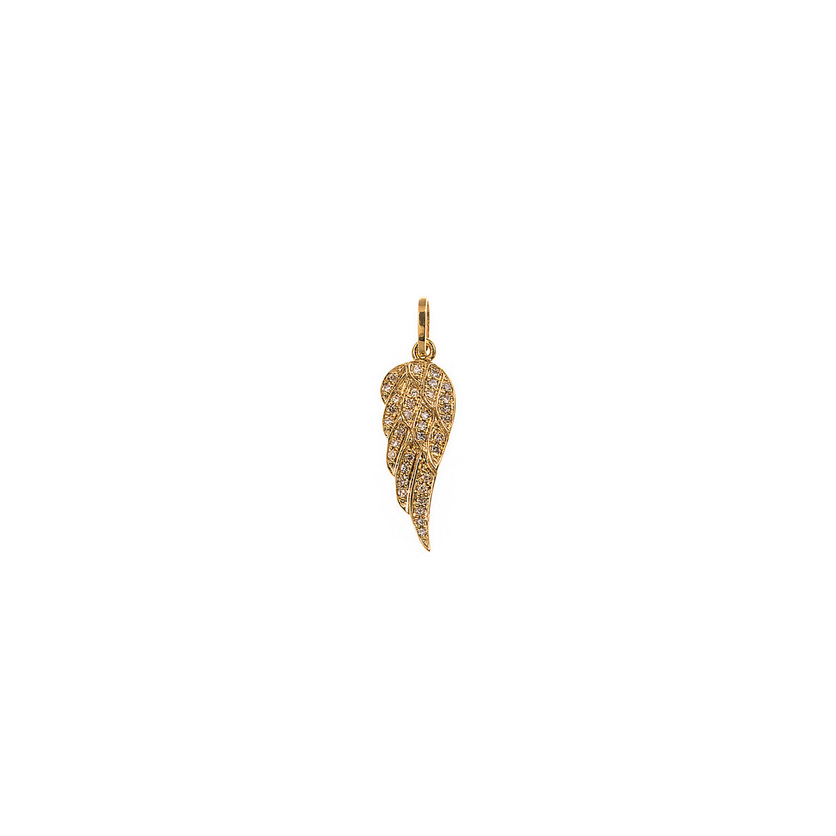Gold and Diamond Wing Pendant