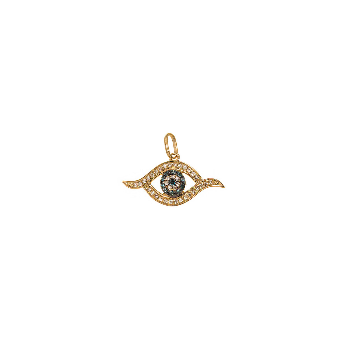 Blue Diamond Eye Pendant