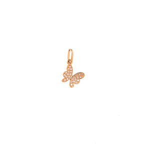 Gold and Diamond Butterfly Pendant