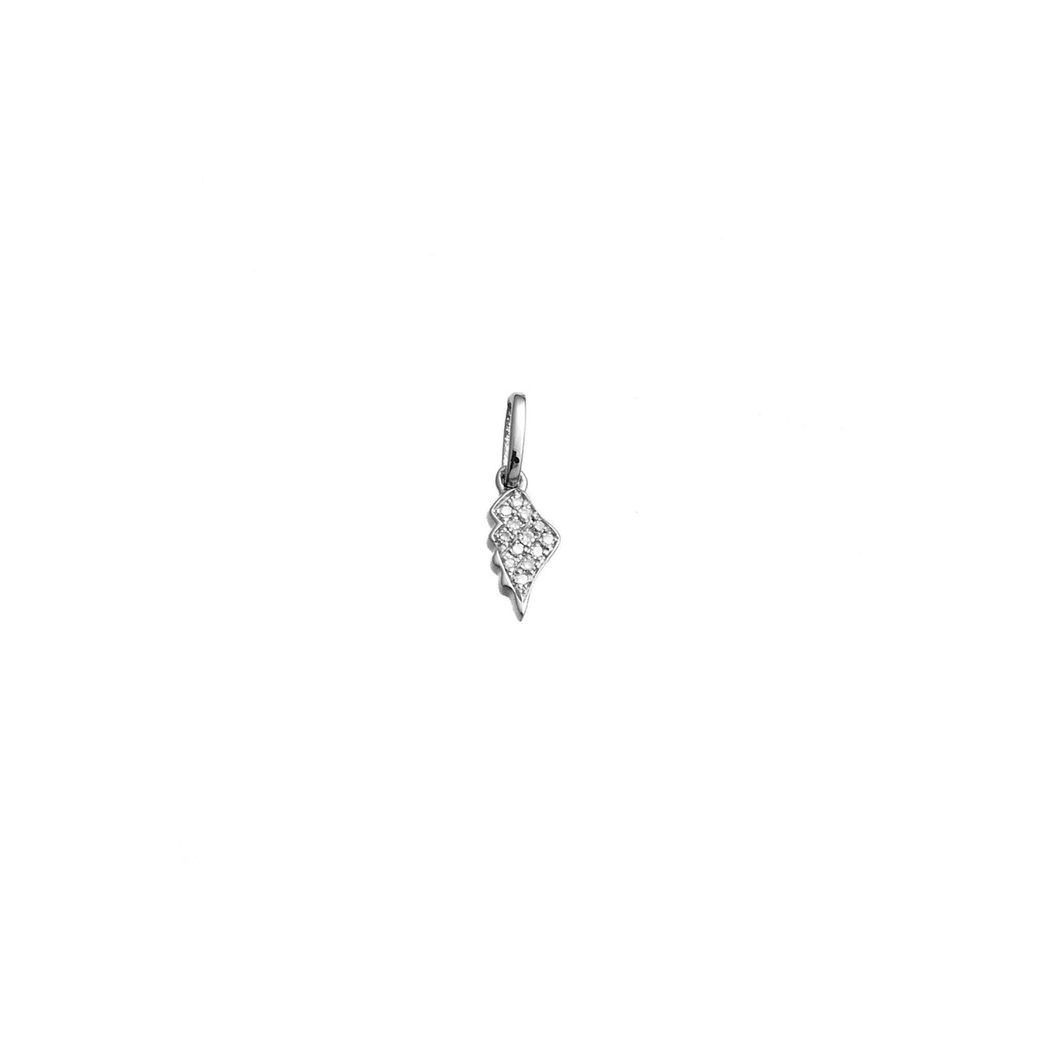 Diamond Mini Feather Pendant