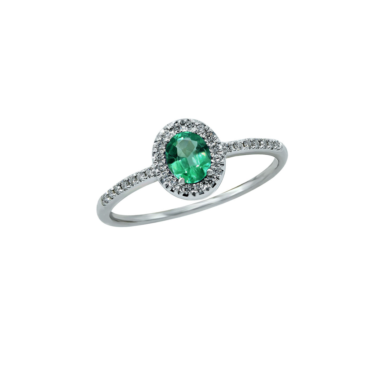 Diamond and Emerald ring. Emerald Ring. 