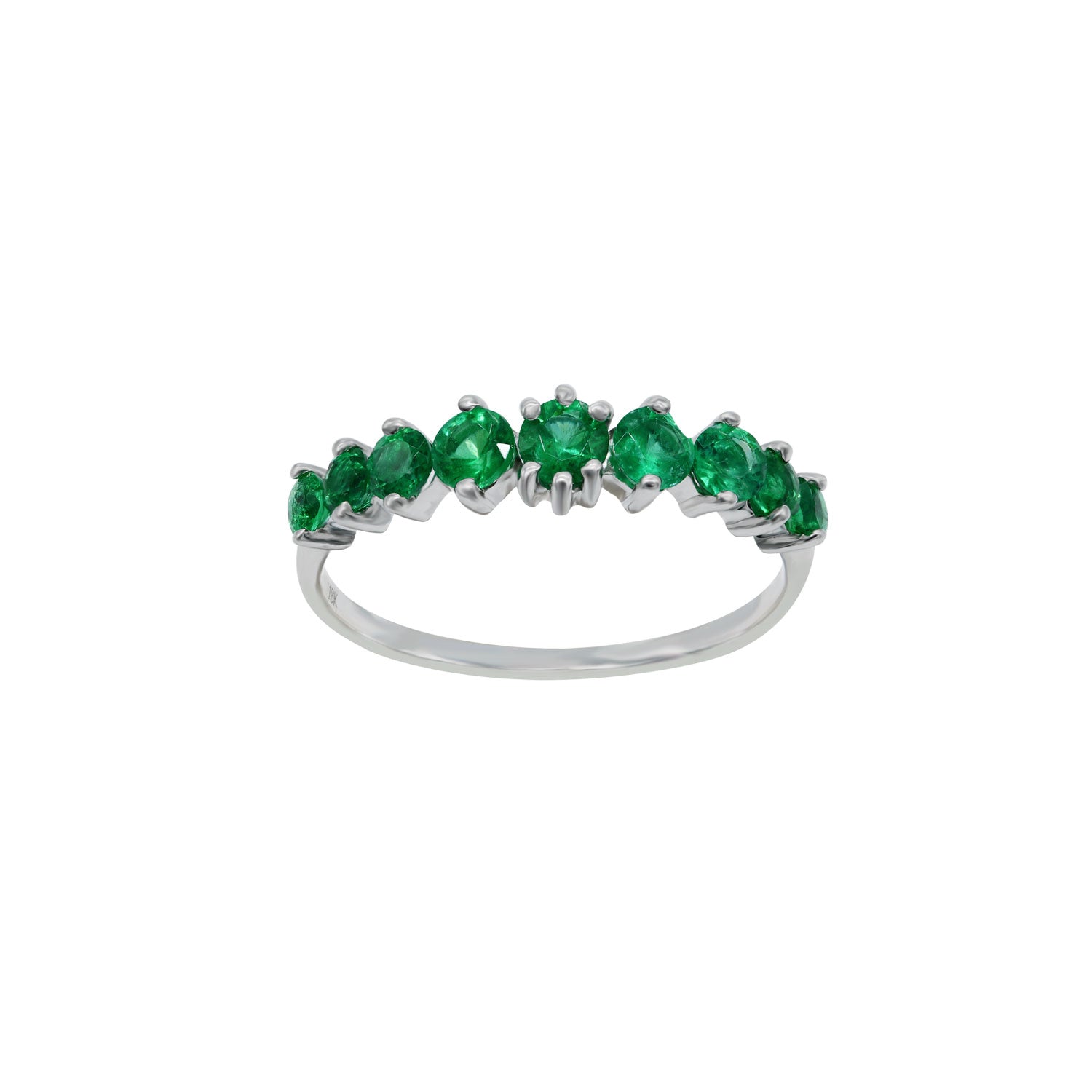 Emerald band. Emerald eternity ring. Emerald ring.