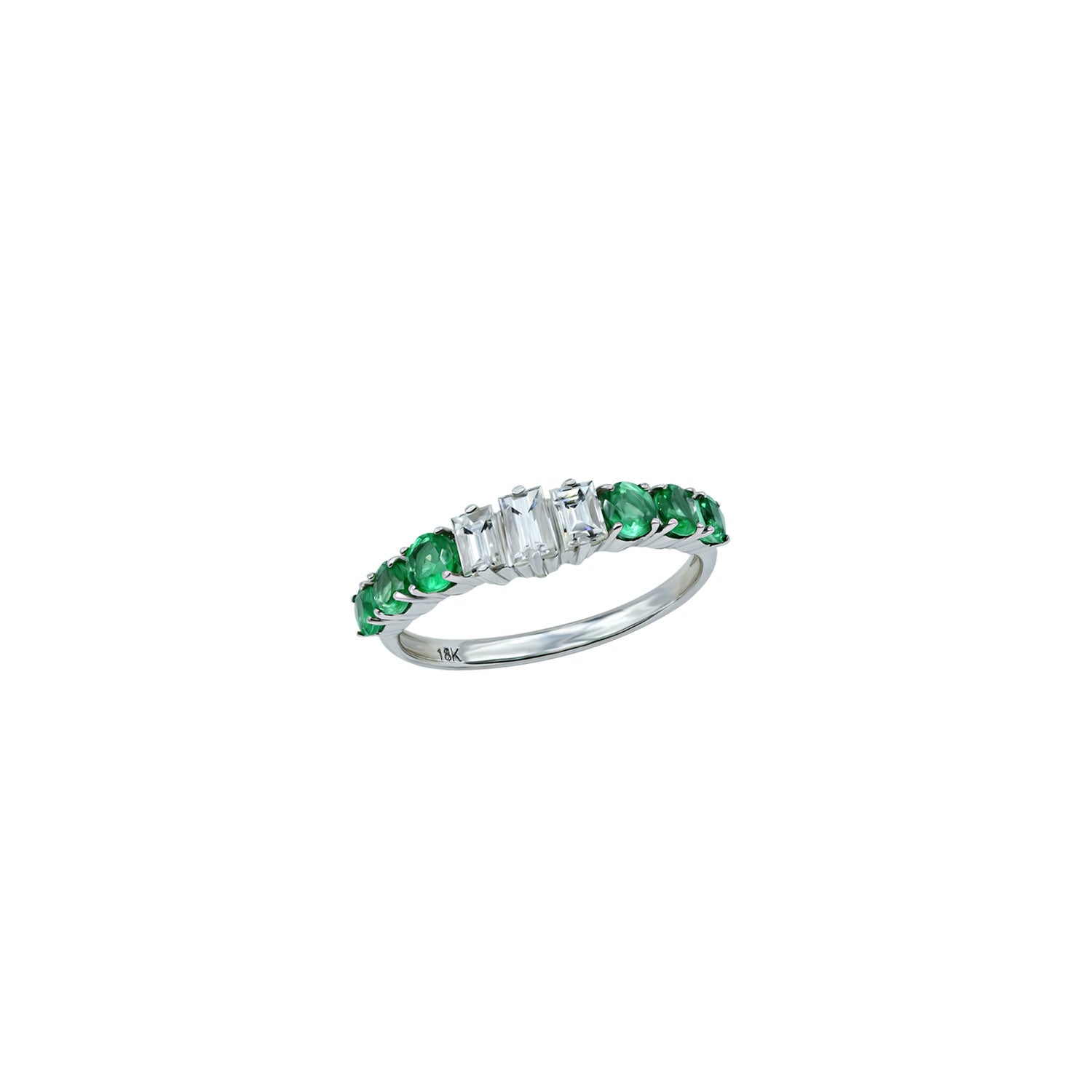 Emerald with diamond is the perfect combination.
