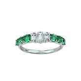 Emerald with diamond is the perfect combination.