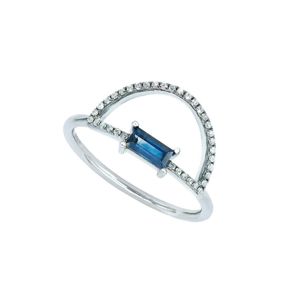 Baguette Sapphire Ring - Anatol Jewelry