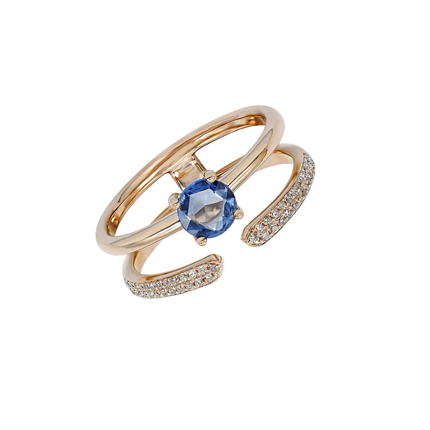 Diamond and Sapphire Ring