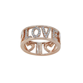 Love 18K Gold ring with diamonds 