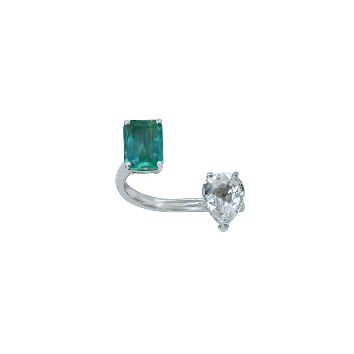 Emerald and Sapphire Ring
