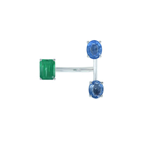 Emerald and Sapphire Ring