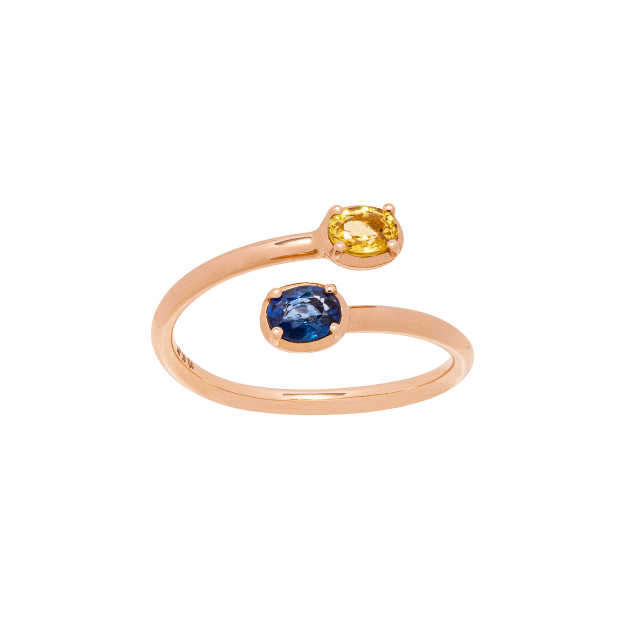 Sapphire ring. Blue sapphire ring. Yellow sapphire ring. Oval sapphire ring