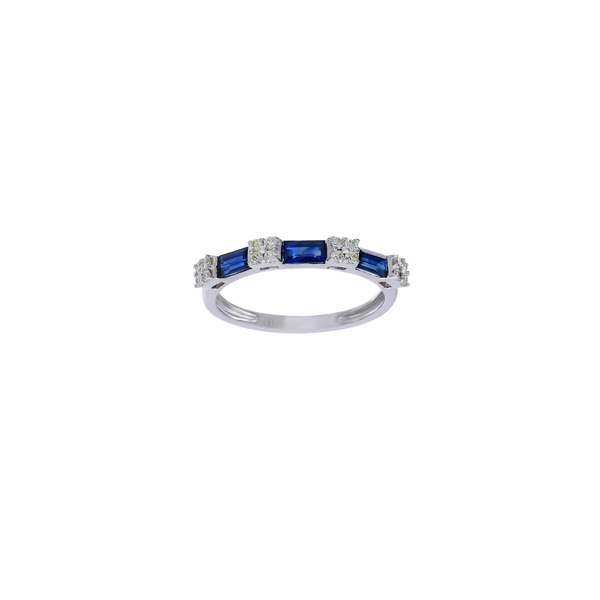 Diamond and Sapphire Ring. Eternity Ring