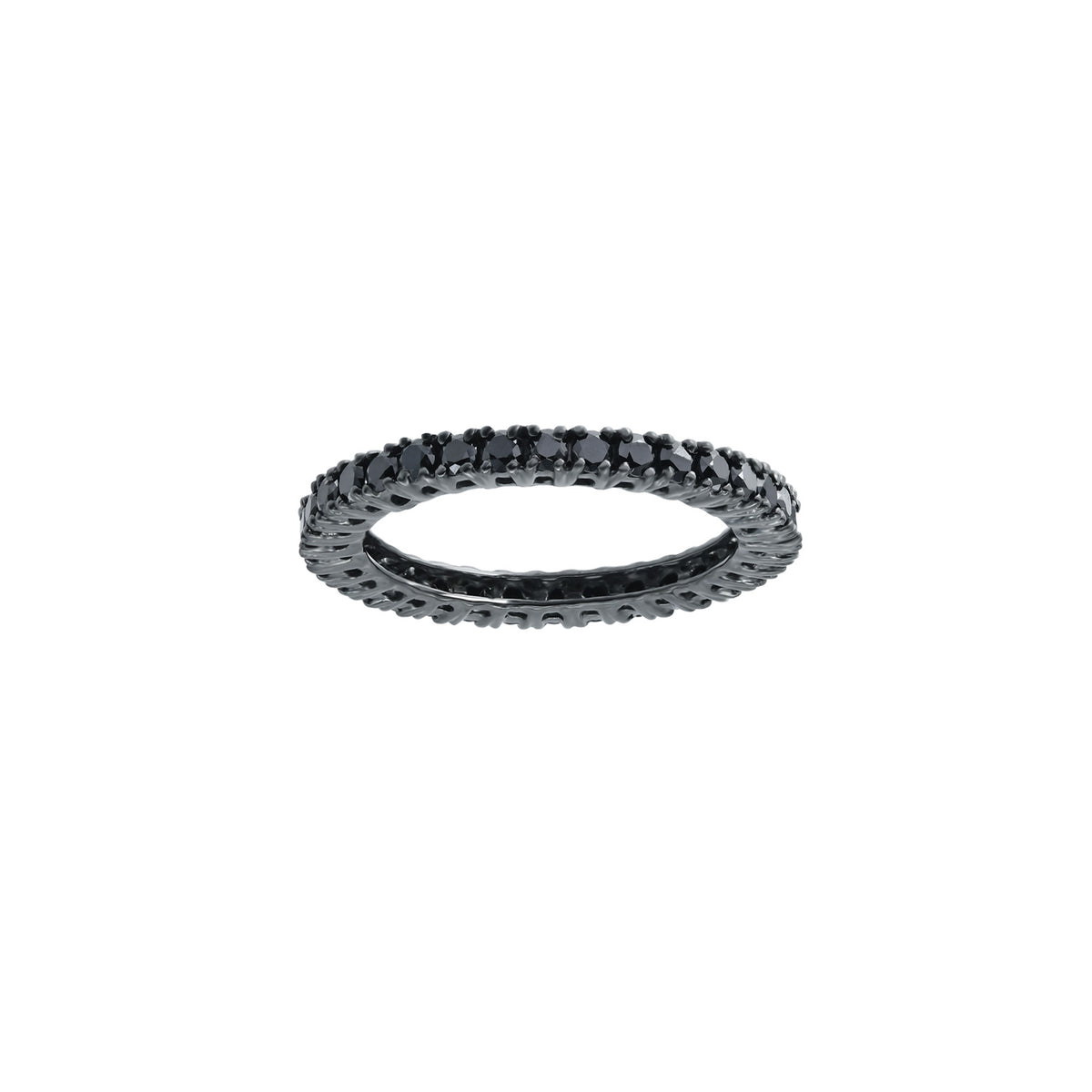 Eternity Ring. Black diamond eternity ring. Black diamond ring.