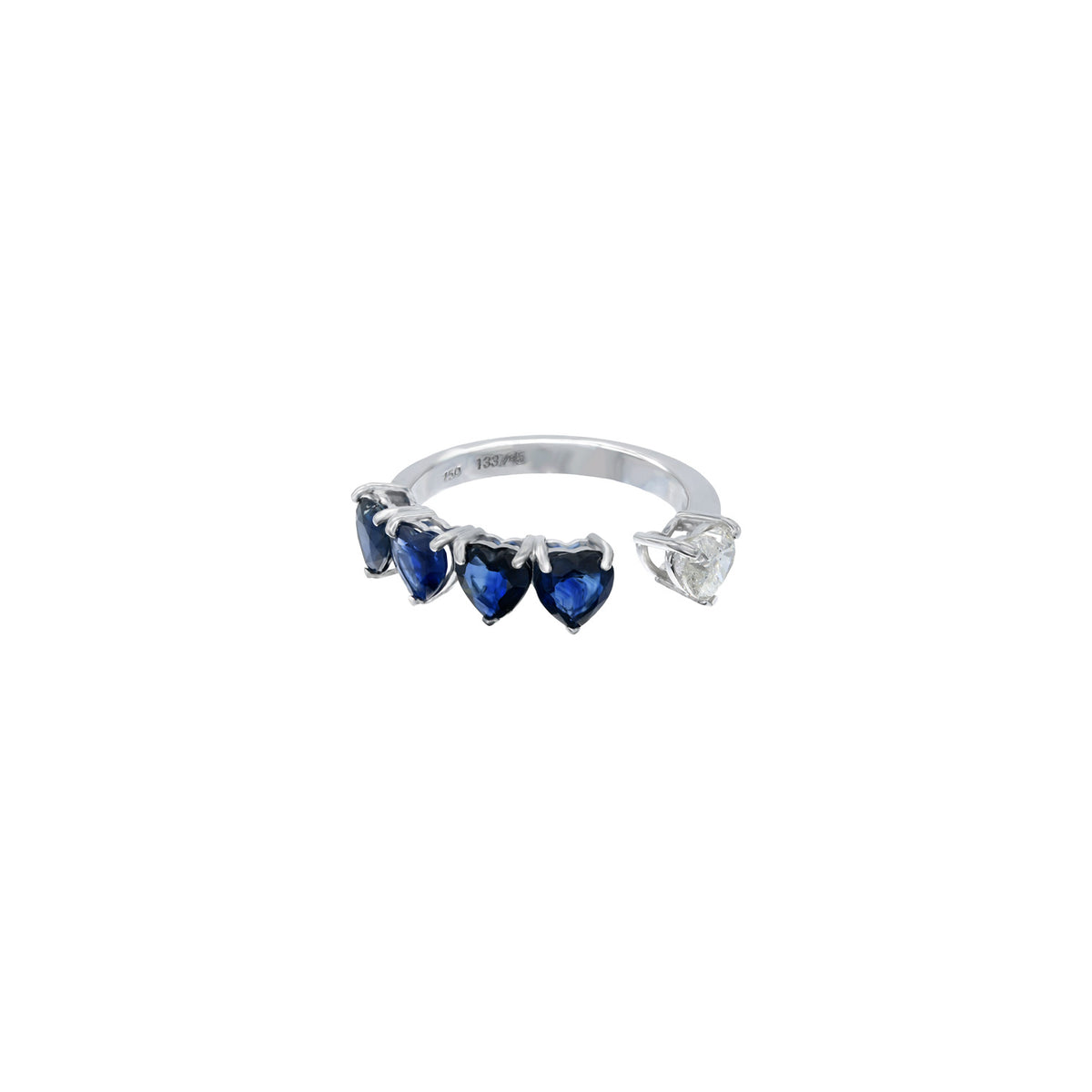 Sapphire Hearts Ring