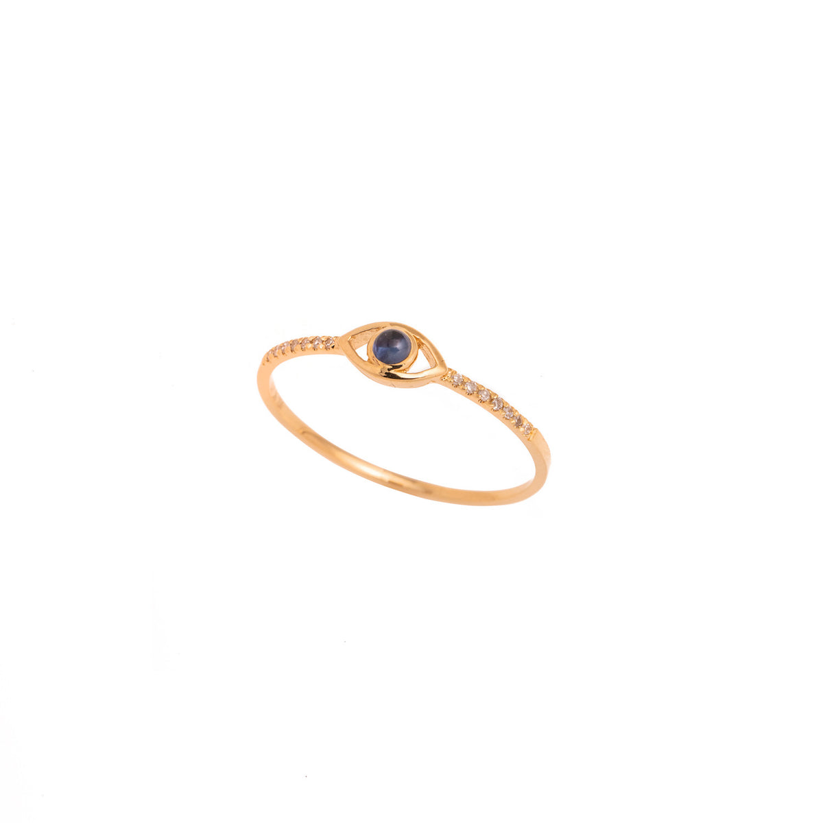 Gold Ring. Diamond Ring. Fine Jewelry. Anatol Jewelry. Kifissia. Golden Hall. Athens. Diamond Jewelry. Χρυσά κοσμήματα. Χρυσά δαχτυλίδια. Κοσμήματα Κηφισιά. Ανατολ. Δαχτυλίδι με διαμάντια. Evil eye ring. Sapphire evil eye. Sapphire ring.