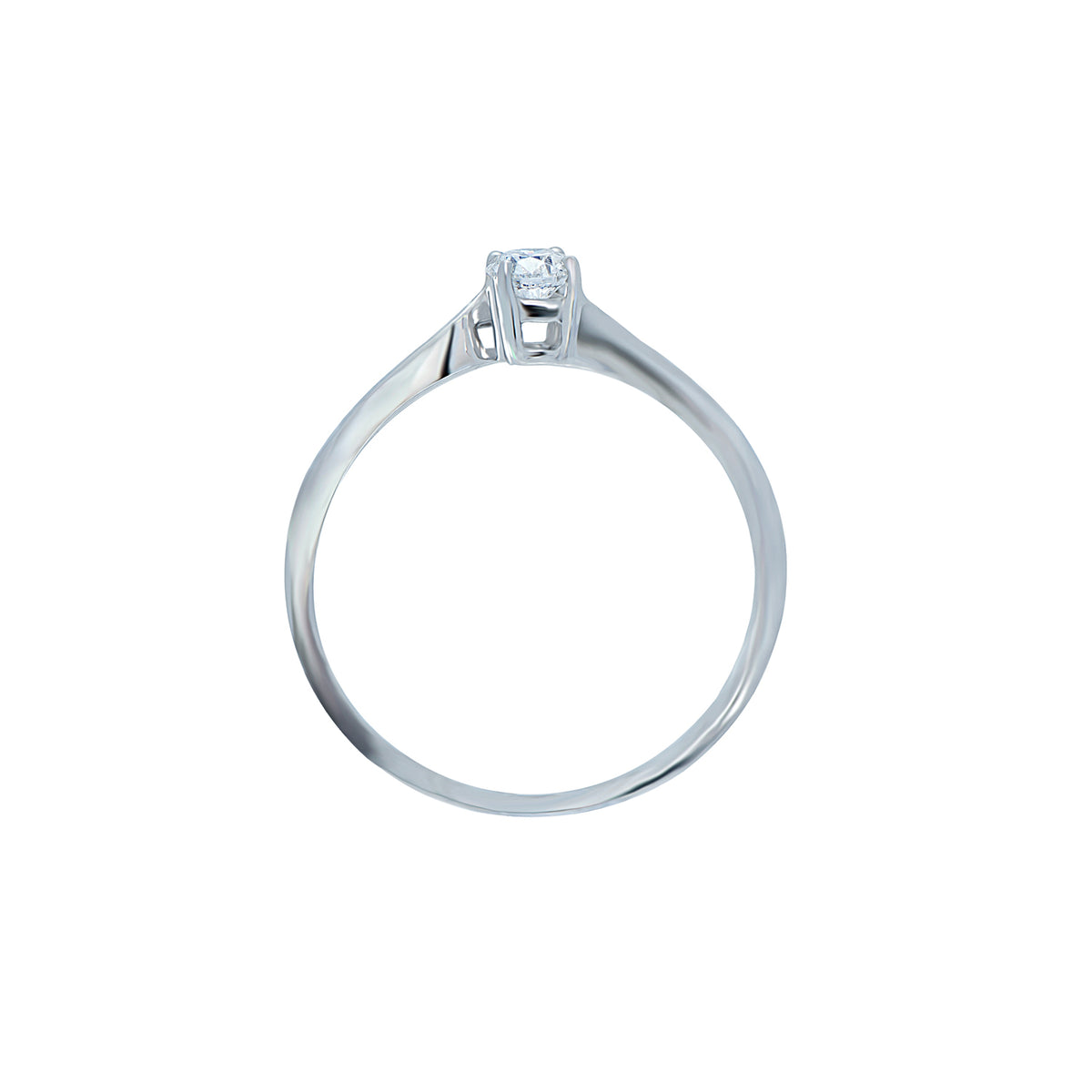 0.25ct Twist Setting Diamond Engagement Ring